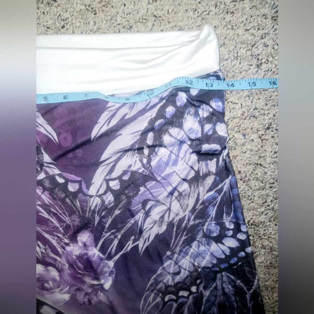 Beautiful,Butterfly Maxiskirt Purple,Black,Lavender,Long Skirt - Picture 3 of 6